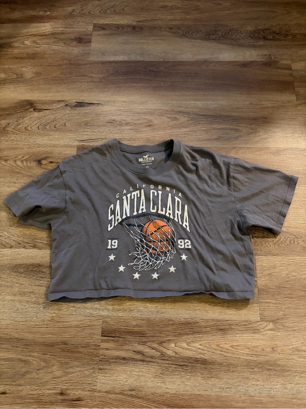 Hollister California Santa Clara Cropped T-Shirt -xs
